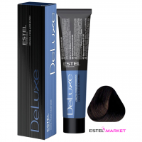 Estel DeLuxe 5/77 Светлый шатен коричневый интенсивный, 60 мл купить Estel DeLuxe 5/77 Светлый шатен коричневый интенсивный, 60 мл фото
