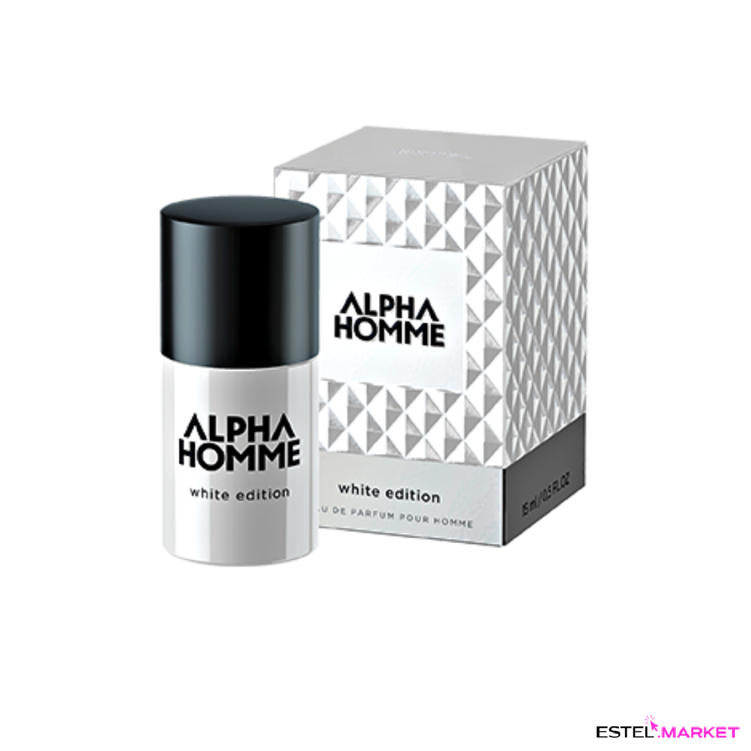 White edition отзывы. Парфюм Estel Alpha homme 15 мл. Парфюмерная вода Estel Alpha homme White Edition pour homme, 15 мл. Парфюмерная вода Estel Alpha homme Chrome. Парфюм Эстель Марин мужской по 15 мл.