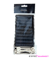 Estel Коклюшки прямые, синие, 13 мм (10 шт/уп) купить Estel Коклюшки прямые, синие, 13 мм (10 шт/уп) фото
