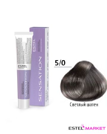 Estel DeLuxe Sensation 5/0 Светлый шатен, 60 мл фото
