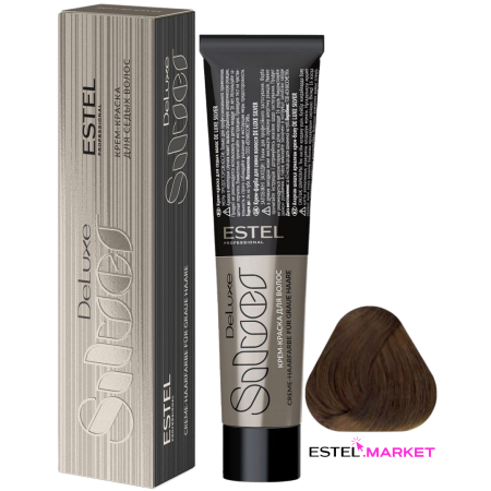 Estel DeLuxe Silver 7/37 Русый золотисто-коричневый фото