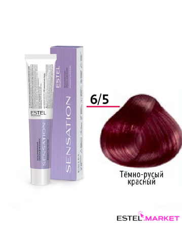 Estel DeLuxe Sensation 6/5 Тёмно-русый красный, 60 мл фото