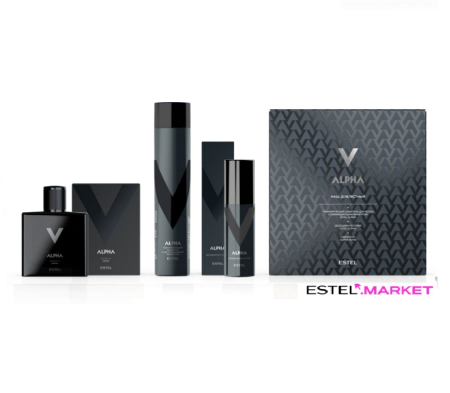 Набор ESTEL ALPHA "Наш. Доблестный" (Шампунь + дез-спрей + одеколон ALPHA НОЧЬ) фото