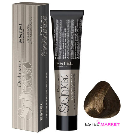 Estel DeLuxe Silver 4/71 Шатен коричнево-пепельный фото