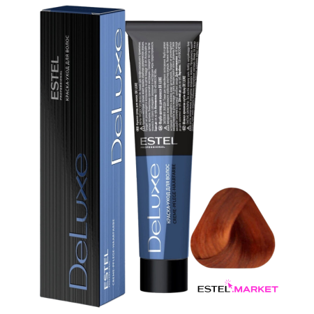 Estel DeLuxe 8/44 Светло-русый медный интенсивный, 60 мл фото