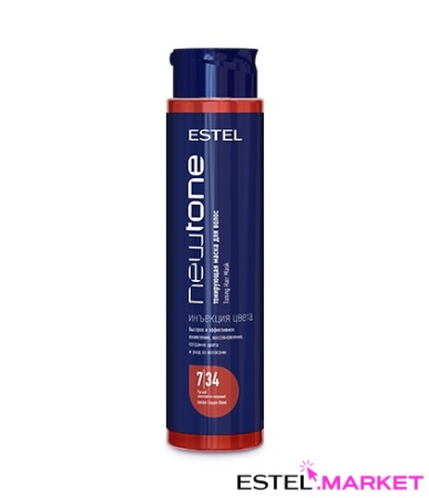 Estel NewTone Тонирующая маска для волос 7/34 Русый золотисто-медный, 400 мл фото