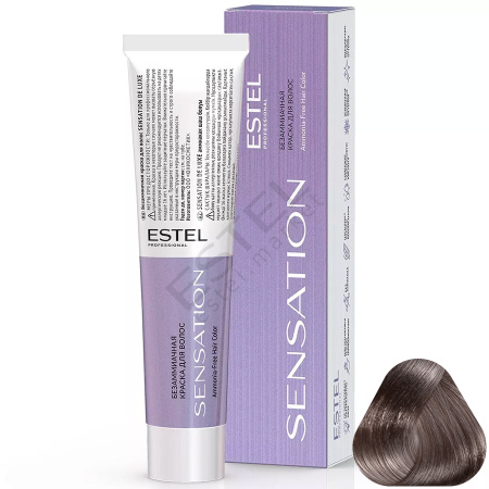 Estel DeLuxe Sensation 6/17 Тёмно-русый пепельно-коричневый, 60 мл фото