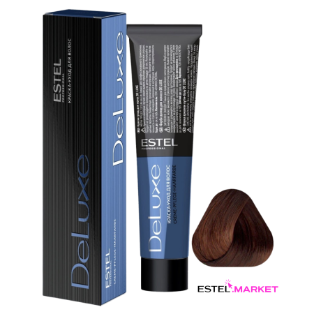Estel DeLuxe 6/43 Темно-русый медно-золотистый, 60 мл фото