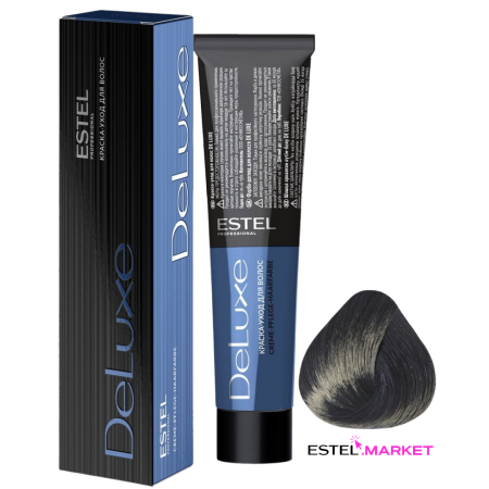 Estel DeLuxe 3/11 Темный шатен пепельный интенсивный, 60 мл фото