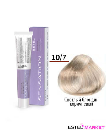 Estel DeLuxe Sensation 10/7 Светлый блондин коричневый, 60 мл фото