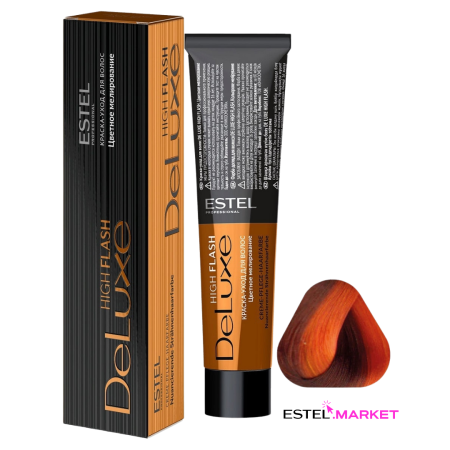 Estel DeLuxe High Flash 43 Медно-золотистый, 60 мл фото