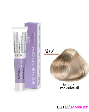 Estel DeLuxe Sensation 9/7 Блондин коричневый, 60 мл фото