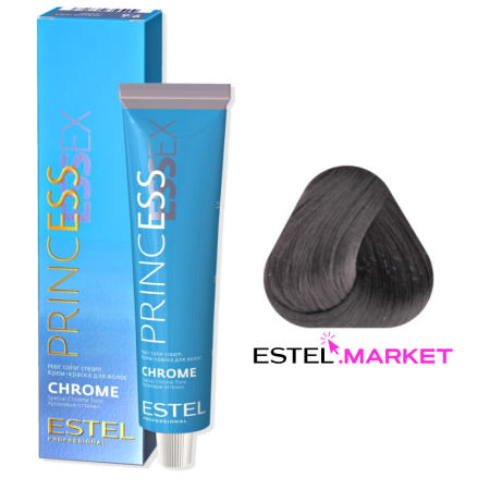 Estel Princess Essex Chrome 6/11 Темно-русый пепельный интенсивный, 60 мл фото