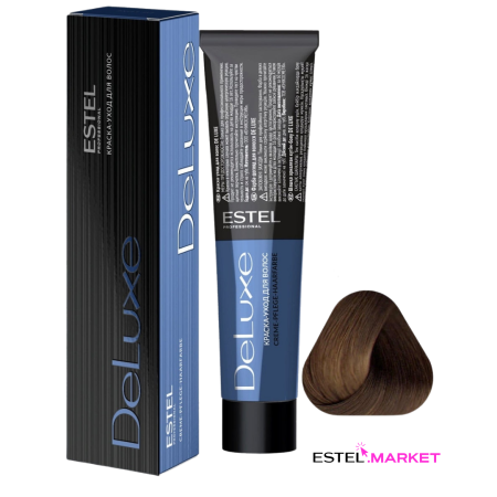 Estel DeLuxe 6/3 Темно-русый золотистый, 60 мл фото