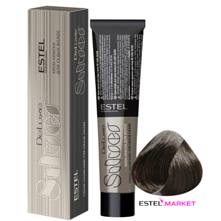 Estel Deluxe Silver 6/71 Темный русый коричнево-пепельный фото