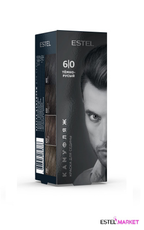 Краска-камуфляж для седины ALPHA 6/0 Тёмно-русый, набор фото