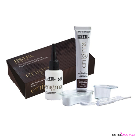 Estel Enigma Краска для бровей и ресниц , тон классический коричневый фото