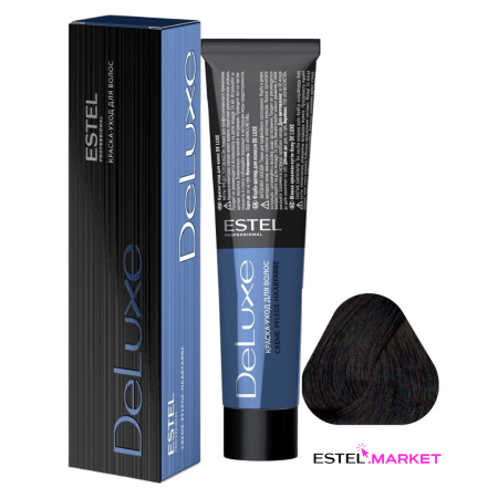 Estel DeLuxe 4/0 Шатен, 60 мл фото