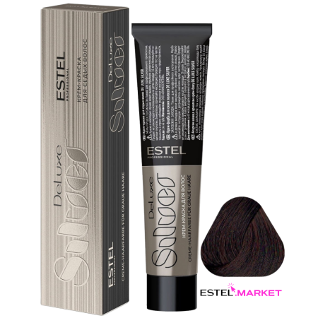 Estel DeLuxe Silver 4/56 Шатен красно-фиолетовый фото