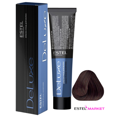 Estel DeLuxe 4/6 Шатен фиолетовый, 60 мл фото