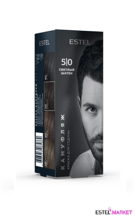 Краска-камуфляж для седины ALPHA 5/0 Светлый шатен, набор фото