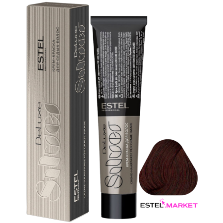 Estel DeLuxe Silver 6/5 Темно-русый красный фото