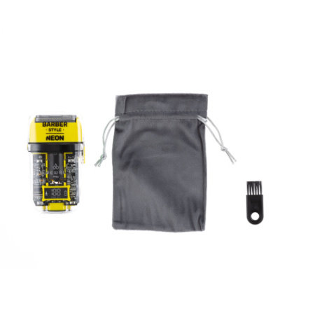 Шейвер для проработки контуров и бороды DEWAL PRO BARBER STYLE NEON YELLOW фото