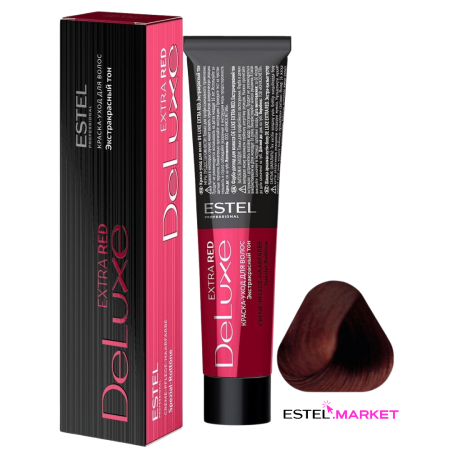 Estel De Luxe Extra Red 66/56 Тёмно-русый красно-фиолетовый фото