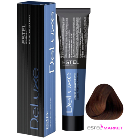 Estel DeLuxe 6/5 Темно-русый красный, 60 мл фото