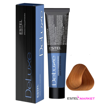 Estel DeLuxe 8/34 Светло-русый золотисто-медный, 60 мл фото