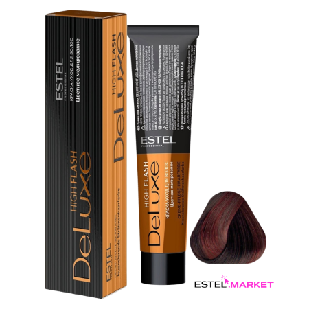 Estel DeLuxe High Flash 65 Фиолетово-красный, 60 мл фото