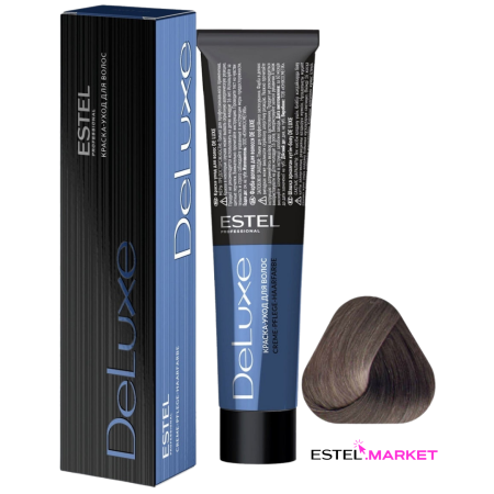 Estel DeLuxe 7/16 Русый пепельно-фиолетовый, 60 мл фото