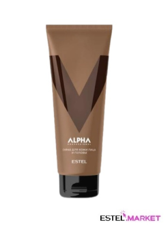 Скраб для кожи лица и головы  ESTEL ALPHA PRO, 250 мл фото