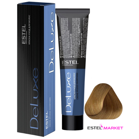Estel DeLuxe 8/13 Светло-русый пепельно-золотистый, 60 мл фото