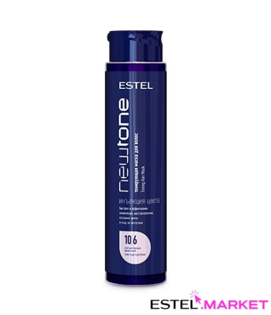 Estel NewTone Тонирующая маска для волос 10/6 Светлый блондин фиолетовый. 400 мл фото