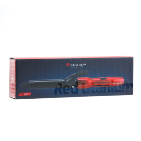 Плойка для волос DEWAL Red Titanium 25 мм фото