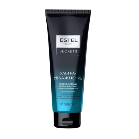 Бессульфатный гидро-шампунь для ослабленных волос "УЛЬТРАУВЛАЖНЕНИЕ" ESTEL SECRETS фото