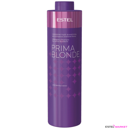 Estel Prima Blonde Серебристый шампунь для холодных оттенков блонд, 1000 мл фото