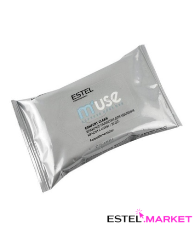 Estel M'Use Салфетки влажные для удаления краски с кожи Comfort clean, 20 шт фото
