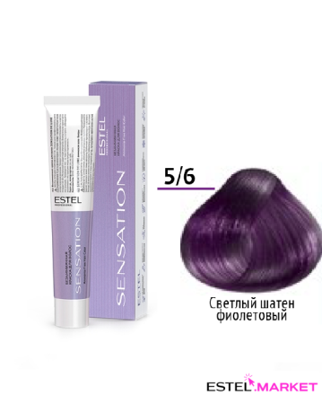 Estel DeLuxe Sensation 5/6 Светлый шатен фиолетовый, 60 мл фото