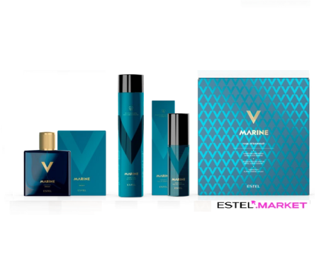 Набор ESTEL ALPHA MARINE "Наш. Отважный" (Шампунь + лосьон п/бритья + одеколон ALPHA ОКЕАН) фото